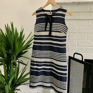 Karl Lagerfeld Crocheted-Lace Bow-tie Shift Dress